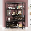 Tribesigns 5-Tier L Shaped Wine Rack - 3 of 4