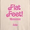 Women's - Barbie - Barbie Movie Flat Feet Lightweight French Terry Wide Neck Long Sleeve Shirt - 2 of 4