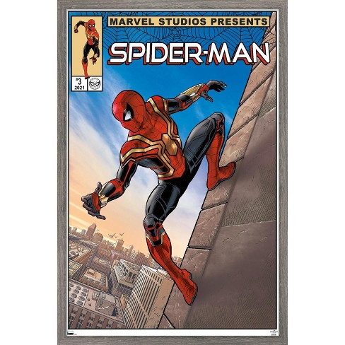 Trends International Marvel's Spider-Man 2 - Key Art Framed Wall Poster  Prints Black Framed Version 14.725 x 22.375