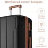 1/3 PCS Expandable ABS Hard Shell Luggage Set with Double Spinner Wheels and TSA Lock - ModernLuxe - 3 of 4
