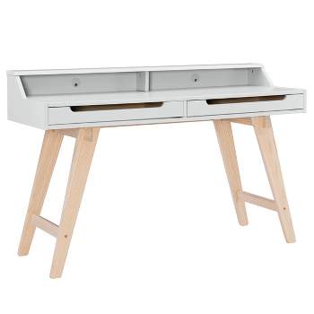 Sloan Modern 2 Drawer Desk White - Linon