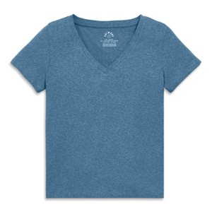 Primary Adult Heathered Easy V-Neck Tee (Women's Fit) - 1 of 4