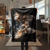 Resting German Shepherd Pattern Interior Decoration All-Season Car Nap Blanket Fleece Throw Blanket Christmas Gifts - 3 of 4