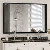 Rectangle Glossy Bathroom Mirrors For Wall Metal Frame Vanity Mirror Dressing Mirror,for Bathroom,Living Room,Bedroom-The Pop Home - 2 of 4