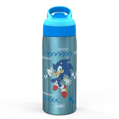 Zak Designs Sonic the Hedgehog Kids Water Bottle with Spout Cover