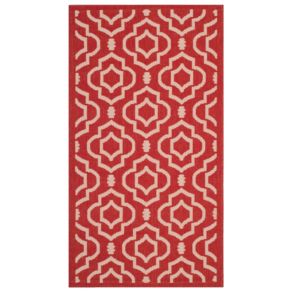  Davos Outer Outdoor Rug Red/Bone
