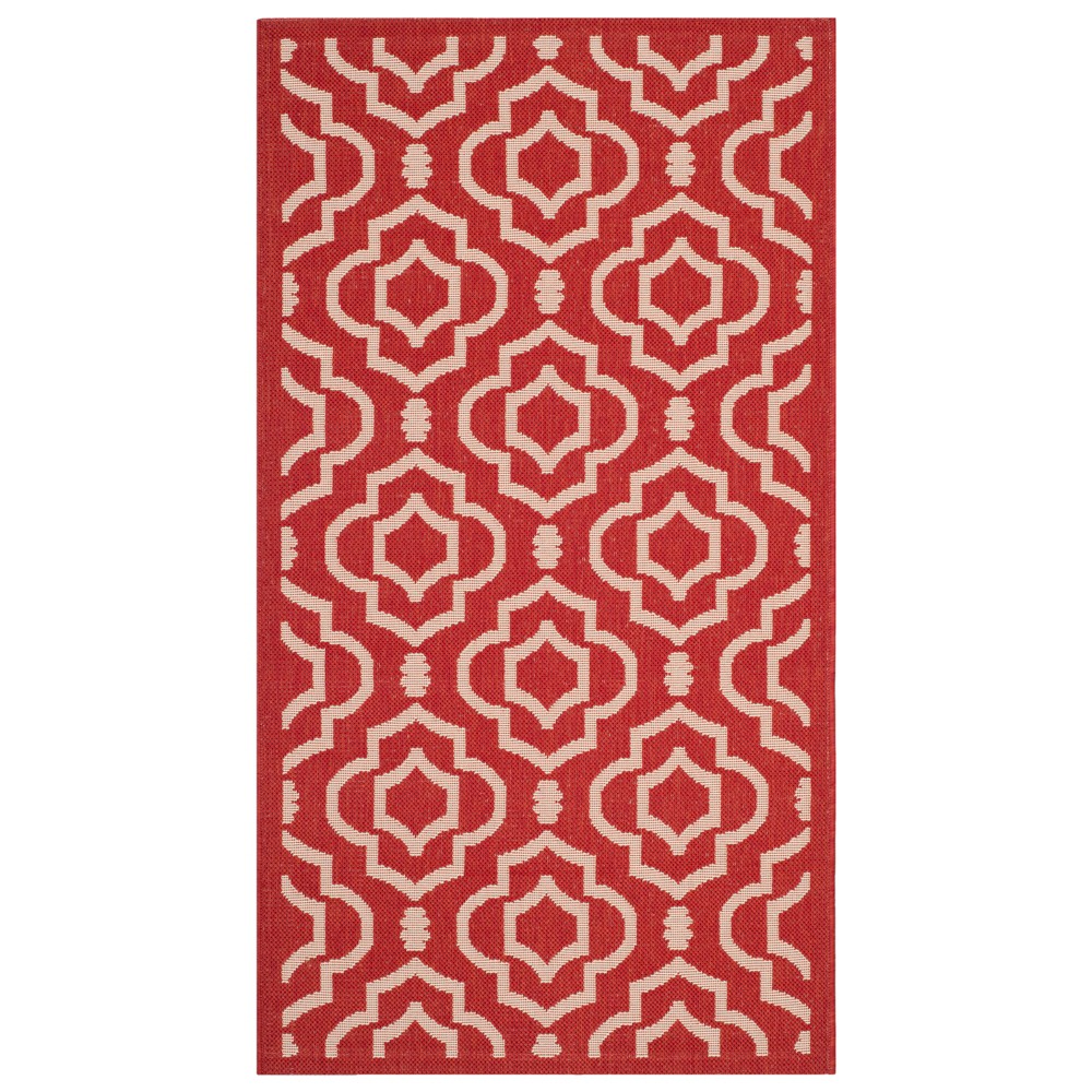 2'X3'7in Davos Outer Outdoor Rug Red/Bone - Safavieh