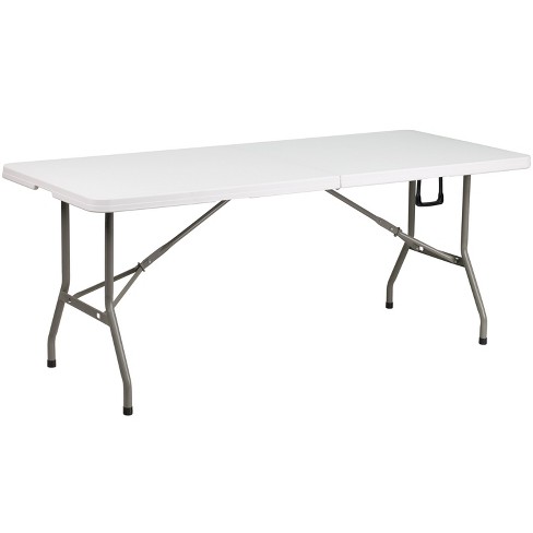 6' Folding Banquet Table Off-white - Plastic Dev Group : Target