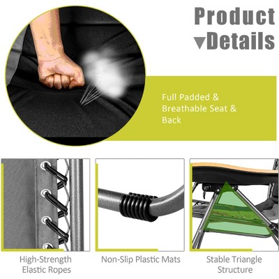 Oversized Gray Steel Zero Gravity Lounger with Cushions and Arms