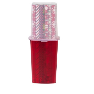 wrapping paper bin