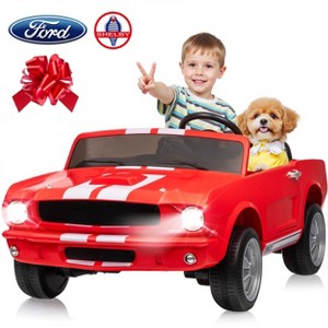 Joyracer Shelby 4WD 24 Volt Ride on Toys Cars for Kids, 2 Seats Electric Car with Remote Control, LED Lights, Music, Horn, Bluetooth, USB, Kids Gift - 1 of 4