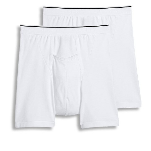 Jockey Men's Pouch 5 Boxer Brief - 2 Pack M White : Target