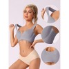 INSPIRE CHIC Women's Wirefree Bra Full Coverage Push Up Vest Bralettes 3 Packs - 3 of 4