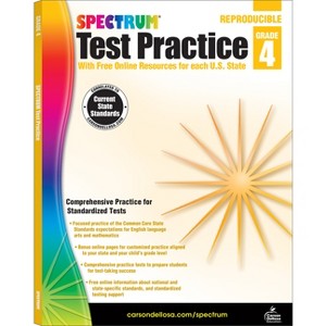 Spectrum Test Practice, Grade 4 - by  Spectrum & Carson Dellosa Education (Paperback) - 1 of 1