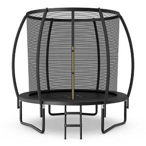 Costway 8FT Recreational Trampoline w/ Ladder Enclosure Net Safety Pad Outdoor - 1 of 4