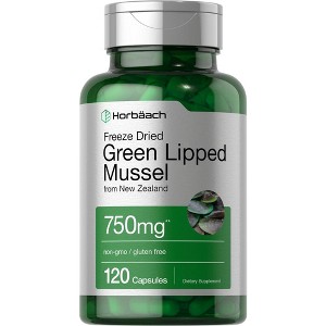 Horbaach Green Lipped Mussel 750mg | 120 Capsules - 1 of 3