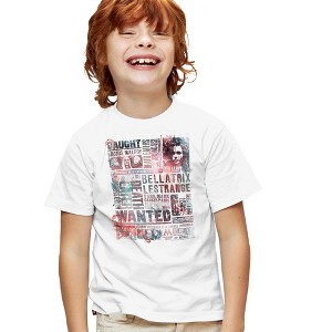 Boys' Harry Potter Death Eaters Most Wanted News Clippings T-Shirt - 1 of 4