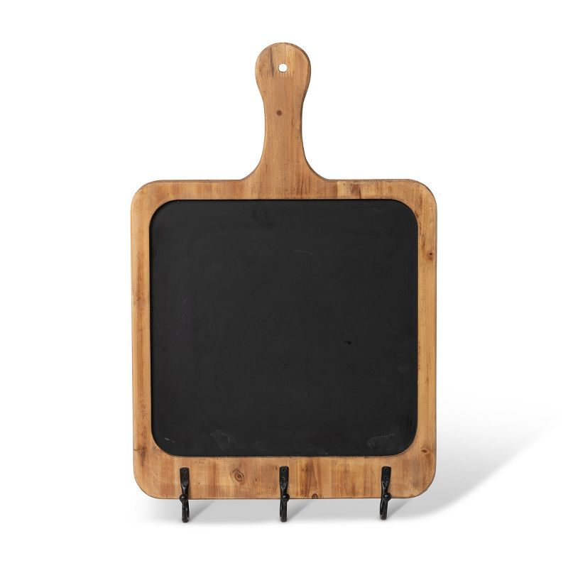 Park Hill Collection Wooden Blackboard Wall Hook Rack, 2 of 4