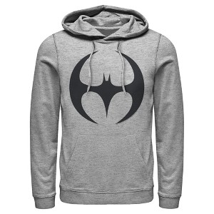 Men's Batman Logo Modern Wing Curve Pull Over Hoodie - 1 of 3