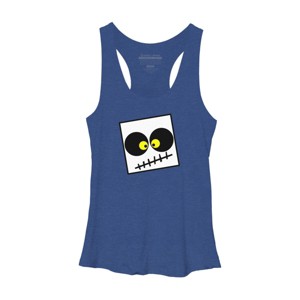 Women's Design By Humans Square Skull By LonaMisa Racerback Tank Top - 1 of 3