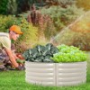 Aoodor Metal Raised Garden Bed - 42''(L) x 24''(W) x 17''(H) - Outdoor Garden Planter Box - Beige (Set of 2) - 2 of 4
