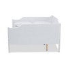 Full Alya Traditional Wood Daybed White - Baxton Studio: Farmhouse Design, No Box Spring Needed - 2 of 4