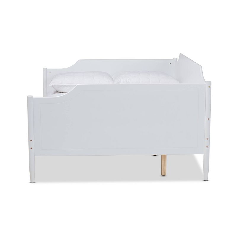 Full Alya Traditional Wood Daybed White - Baxton Studio, 3 of 10