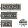 MaseiKar 3-Piece Kitchen Rugs Set with Runner, Non-Slip Washable Vintage Bohemian Floor Mats for Kitchen, Hallway, Laundry Room, Farmhouse Decor - 4 of 4