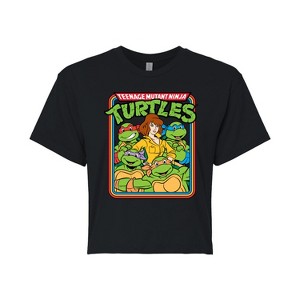 Women's - Teenage Mutant Ninja Turtles - Retro Group April Cropped Graphic T-Shirt - 1 of 4