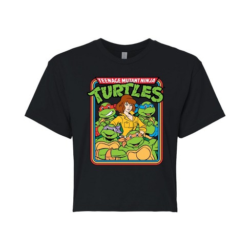 Women's - Teenage Mutant Ninja Turtles - Retro Group April Cropped Graphic T-Shirt - image 1 of 4