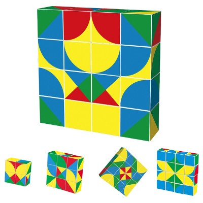 PICASSO-TILES 16 PCMagnetic Building Puzzle Cubes Set for Kids Ages 3+
