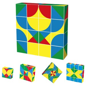 PICASSO-TILES 16 PCMagnetic Building Puzzle Cubes Set for Kids Ages 3+ - 1 of 4