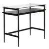 36" Black Bronze Desk with Black Woodgrain Shelf - Henn&Hart - 2 of 4