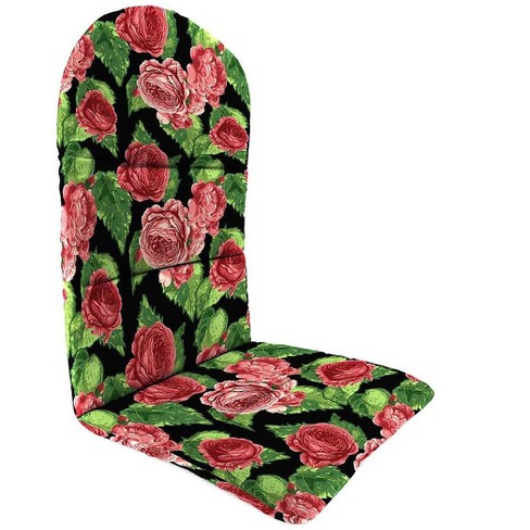 Outdoor Dining Seat Pad Poole Cabbage Rose - Jordan Manufacturing