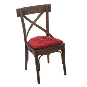 Gripper Set of 2 Non-Slip 15" x 16" Twillo Tufted Chair Cushions - 1 of 3