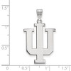 Black Bow Jewelry 14k White Gold Indiana Hoosiers NCAA Extra Large Pendant - 3 of 4