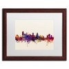 Trademark Fine Art -Michael Tompsett 'Baltimore Maryland Skyline' Matted Framed Art - Brown - 18.75''x22.75'' - 2 of 4