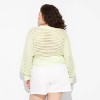 Women's V-Neck Open Work Pullover Sweater - Wild Fable™ - 3 of 3