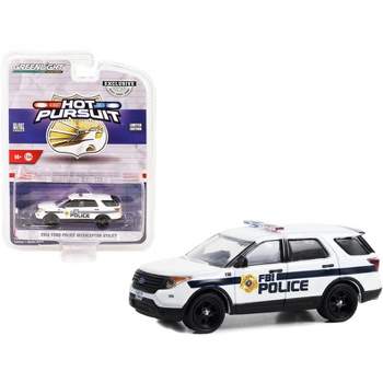 2014 Ford Police Interceptor Utility White "FBI Police" "Hot Pursuit" Special Edition 1/64 Diecast Model Car by Greenlight