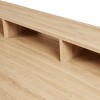 PAGED Computer Desk, Simple Modern Home Office Desk with 6 Open Shelves and Wooden Desktop for Office, Study - 4 of 4