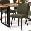5-Piece Dining Set for 4 ,Rectangular 59" Dining Table Wood Grain Top with Upholstered Dining Chairs for Dining Room, Living Room-Tanpinhause - 3 of 4