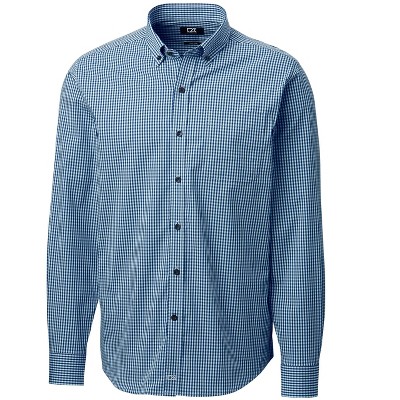 Cutter & Buck Mens Anchor Gingham Shirt