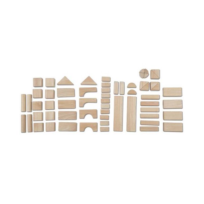 Melissa &#38; Doug Standard Unit Solid-Wood Building Blocks With Wooden Storage Tray (60pc), 5 of 16
