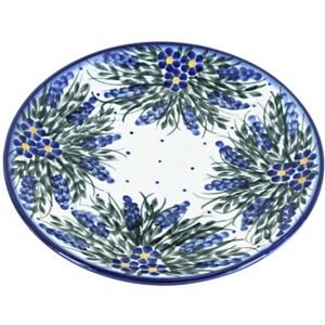 Blue Rose Polish Pottery WR Unikat Dessert Plate - 1 of 1