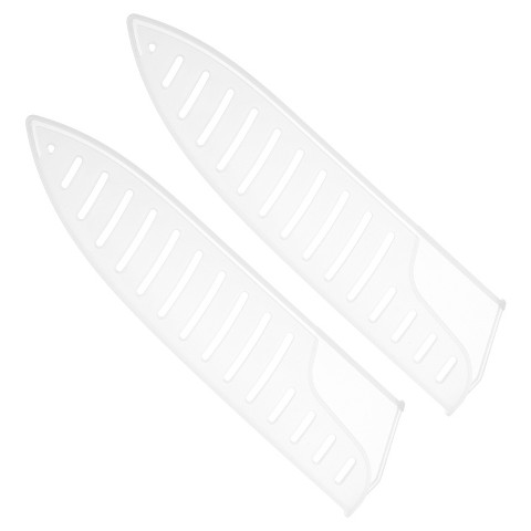 Unique Bargains PP Kitchen Blade Edge Protective Ceramic Knife Sleeves White 2 Pcs