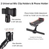 Yescom 2 Pack Microphone Boom Arm Stand Adjustable Tripod W/ Phone Holder Dual Mic Clip Dual Mic Clips+Phone Holder - 4 of 4