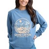 Grand Canyon National Park Two-Toned Circle - Women's Garment Dyed Long Sleeve Graphic T-Shirt - 3 of 4