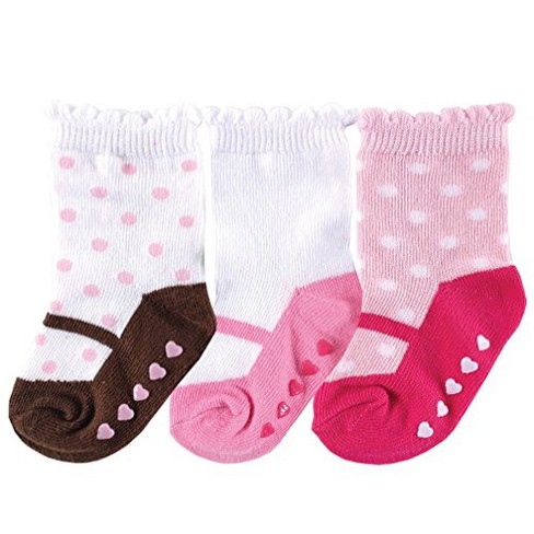 Luvable Friends Baby Girl Socks Set, Pink Dots : Target