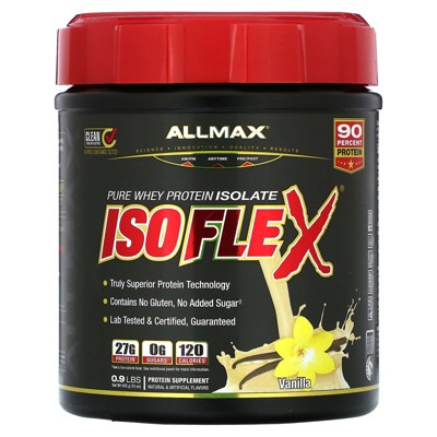ALLMAX ISOFLEX®, Pure Whey Protein Isolate, Vanilla, 0.9 lbs (425 g)