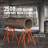 VEVOR Pipe Stand with Roller Head 2500 LBS Load for 2-36 inches Pipes 45# Steel - 3 of 4